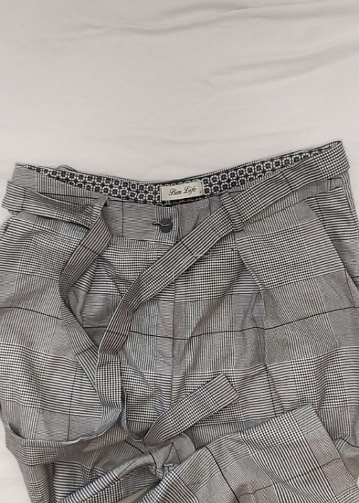 Ekoseli havuç pantolon - Görsel 2