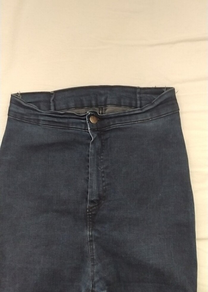 Yüksek bel bilekten yukarı pantolon - Görsel 3