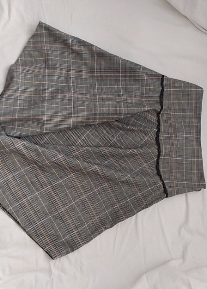 Asimetrik vintage tarz etek - Görsel 2