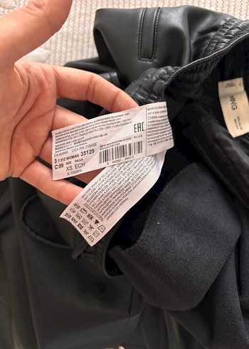 MANGO Deri Pantolon - Görsel 7