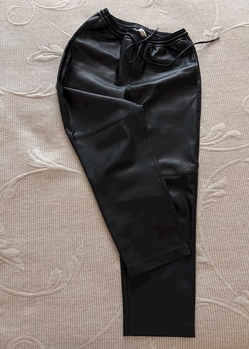 MANGO Deri Pantolon - Görsel 5