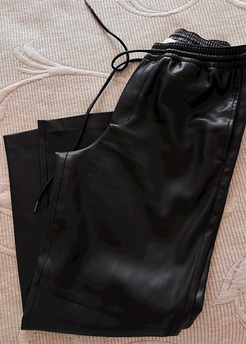 MANGO Deri Pantolon - Görsel 8