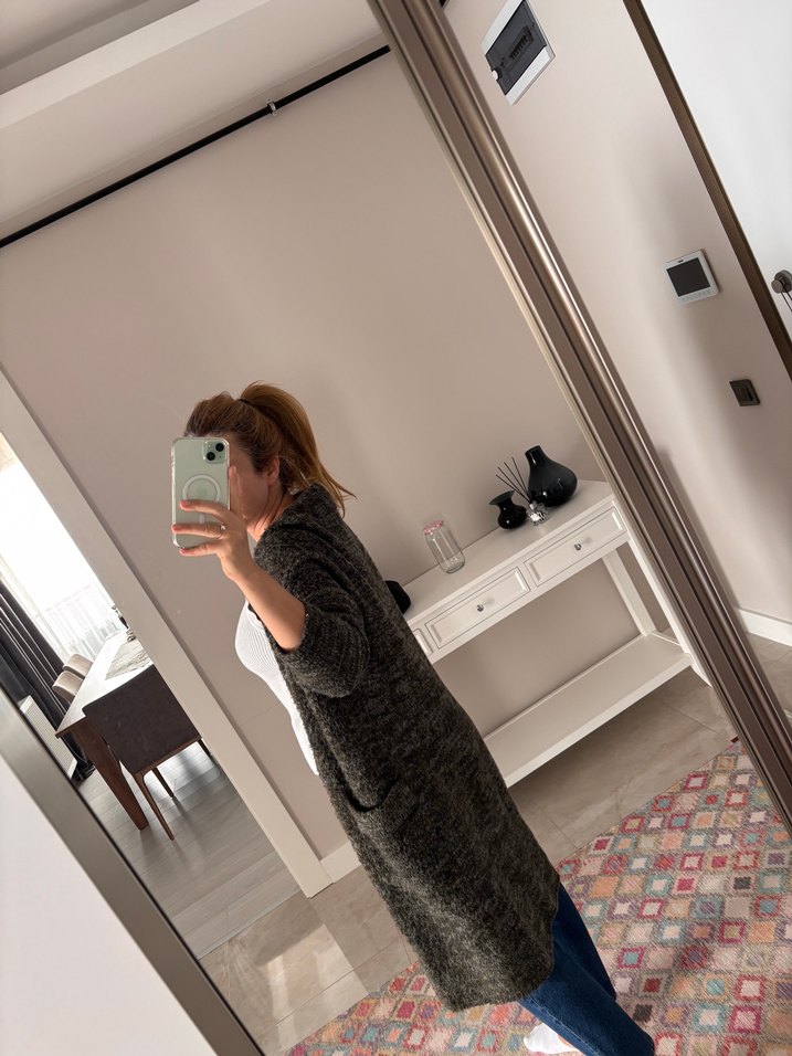 ZARA Haki Kadın Hırka - Görsel 5