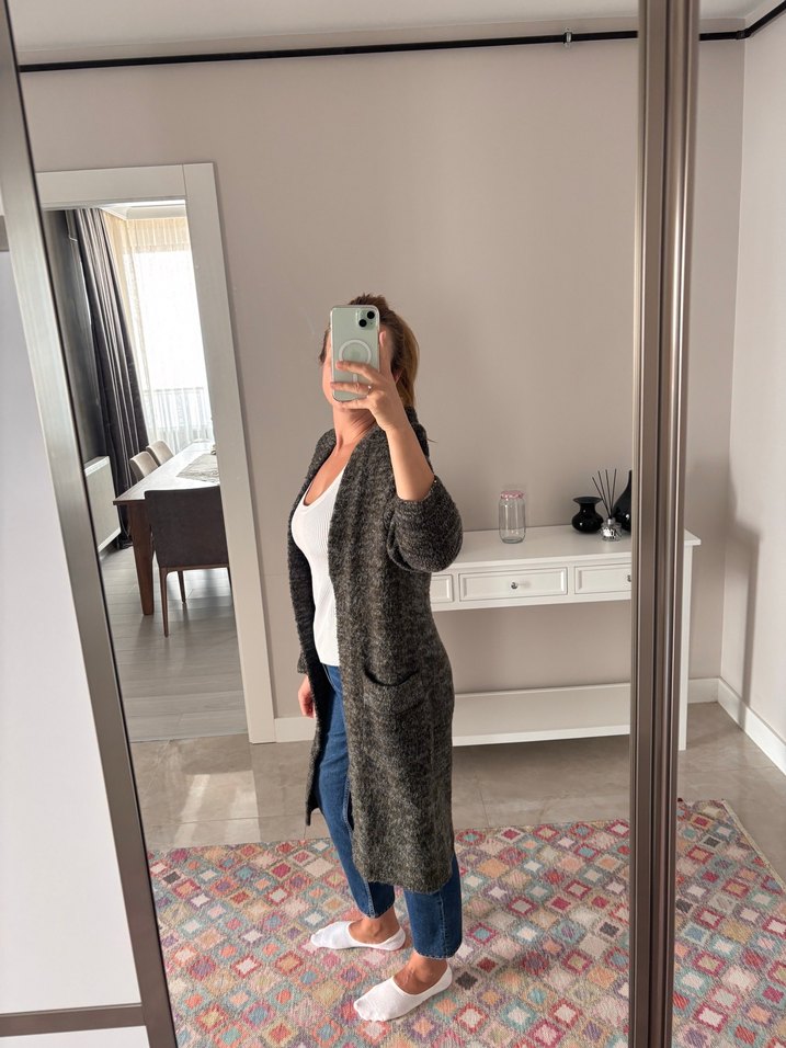 ZARA Haki Kadın Hırka - Görsel 3