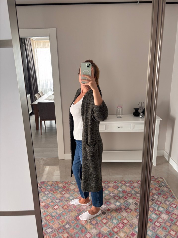 ZARA Haki Kadın Hırka - Görsel 2