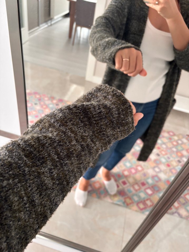 ZARA Haki Kadın Hırka - Görsel 4