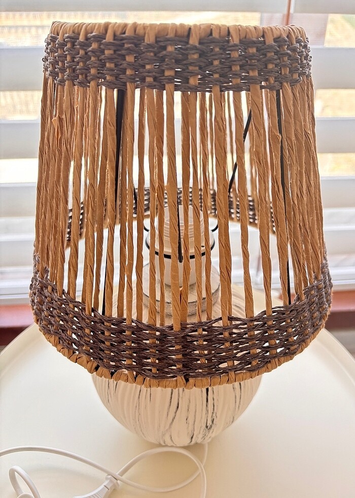 Hasır Abajur - Görsel 3