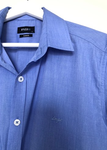 Mavi Erkek Uzun Kollu Düğmeli Gömlek - Görsel 2