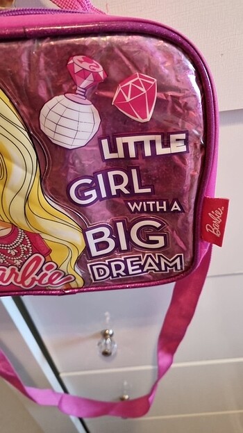  Beden pembe Renk Barbie beslenme çantası 