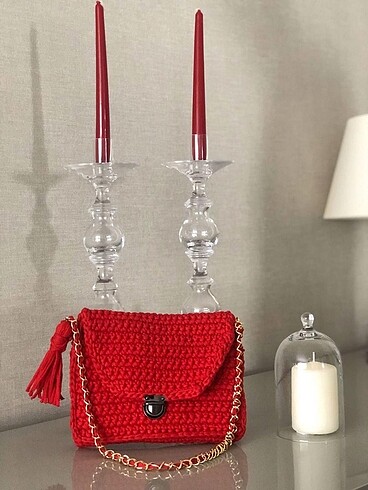  Beden kırmızı Renk Çanta#penyaçanta#handmade