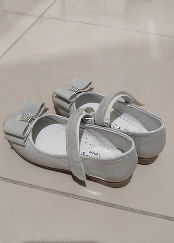 Kız Çocuk gri Cırtlı Babet - Görsel 2