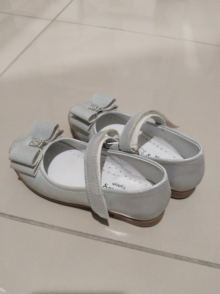 Kız Çocuk gri Cırtlı Babet - Görsel 2