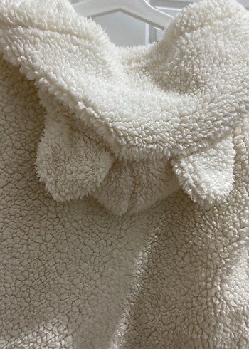 Kız Bebek Beyaz Peluş Tulum - Görsel 2