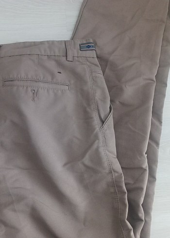 Düğmeli Bej Erkek Pantolon - Görsel 2