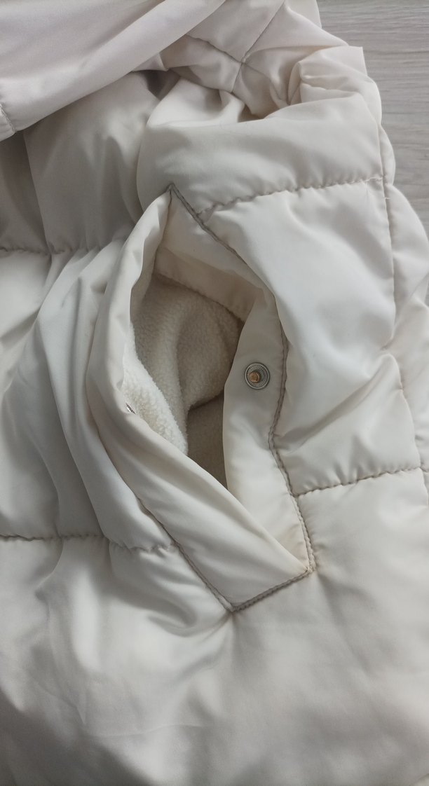 Beyaz Kadın Kışlık Mont stradivarius - Görsel 5