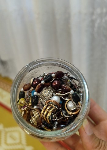 Beden altın Renk takı kavanozu