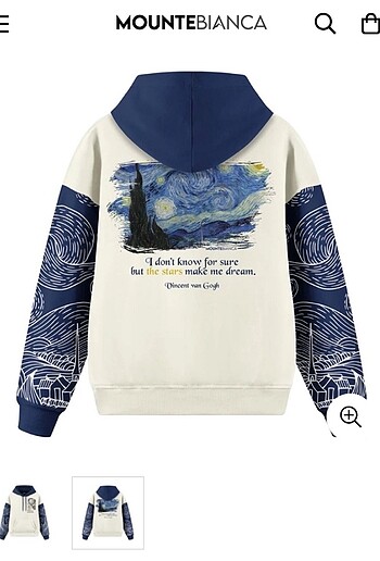 Diğer Mounte Bianca Oversize Sweatshirt