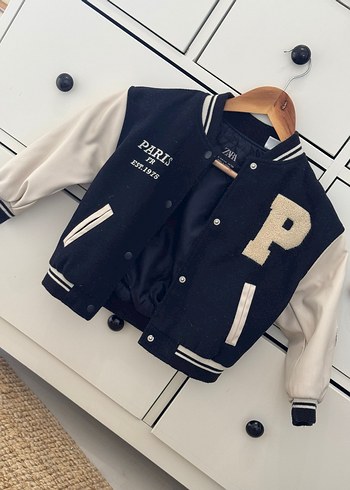 Beyaz Siyah Erkek Çocuk Puff Mont - Görsel 3