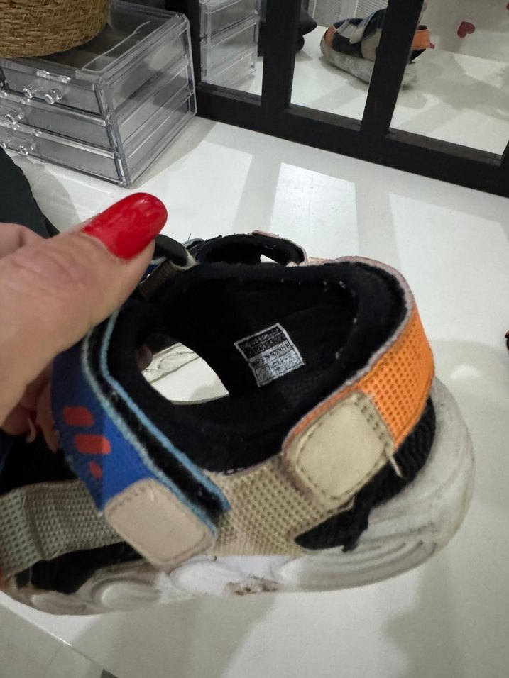 Erkek Çocuk Çok Renkli Velcro Bantlı Sandalet - Görsel 3