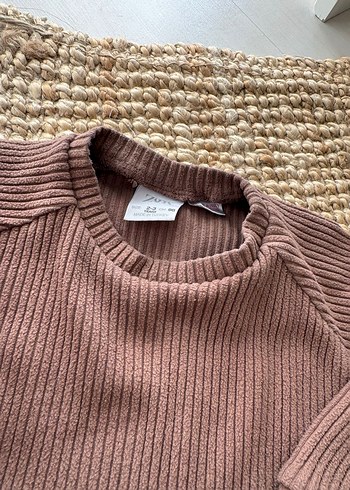 Kahverengi Örgü Bebek Takımı - Görsel 3