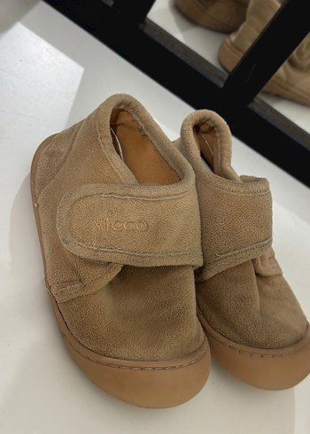 Bej Süet Erkek Çocuk Ev Terliği - Görsel 3