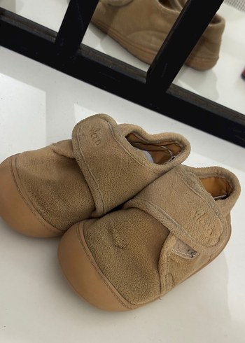 Bej Süet Erkek Çocuk Ev Terliği - Görsel 2