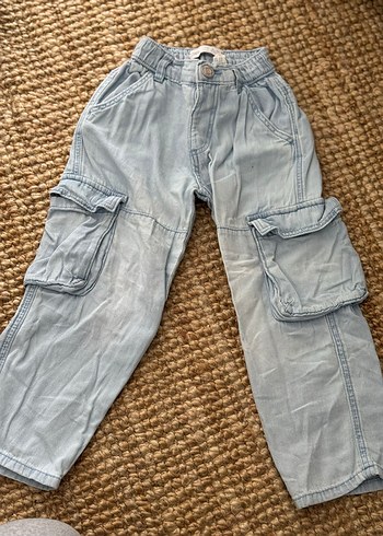 Erkek Çocuk Kahverengi Bol Kesim Keten Pantolon - Görsel 4