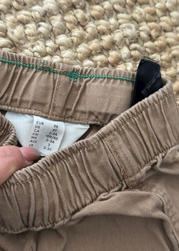 Zara Erkek Çocuk Kahverengi Bol Kesim Keten Pantolon
