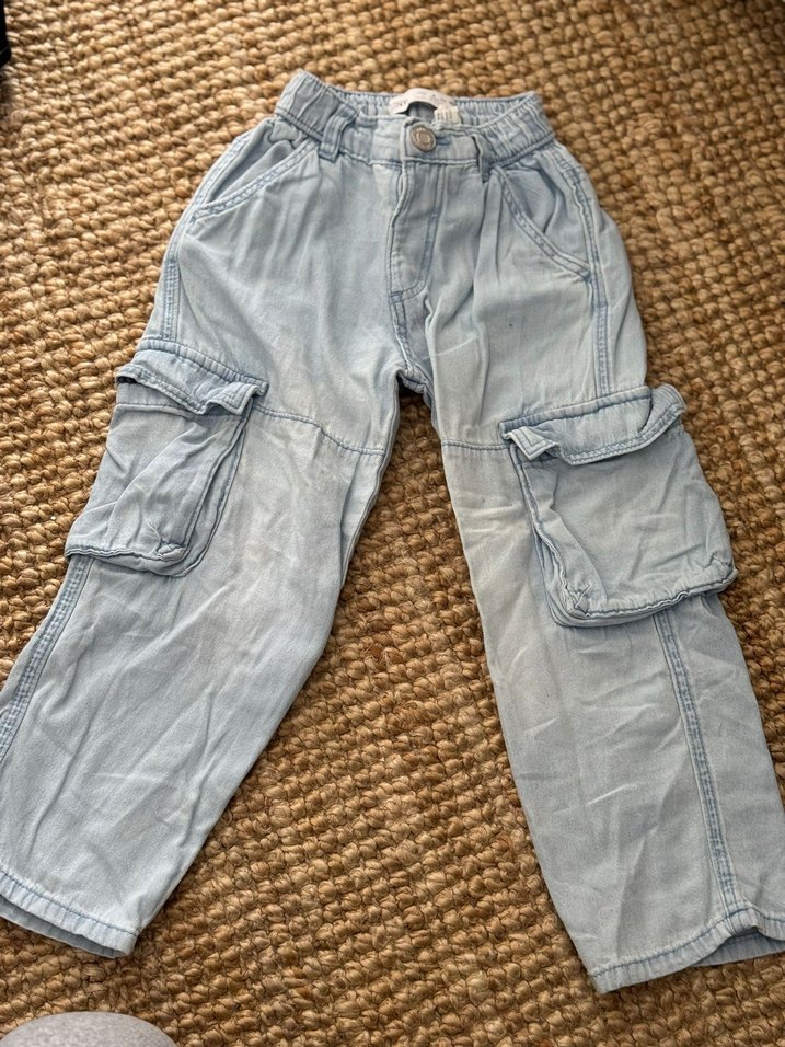 Erkek Çocuk Kahverengi Bol Kesim Keten Pantolon - Görsel 4