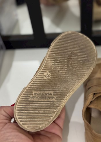 Bej Erkek Çocuk Spor Ayakkabı Velcro - Görsel 3