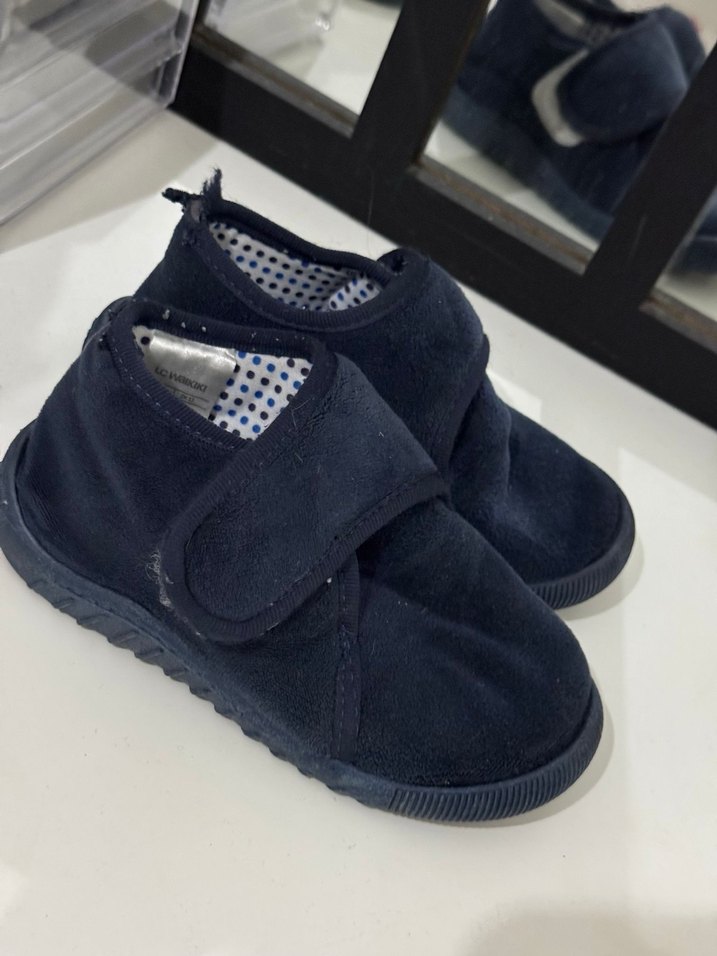 Erkek Çocuk Lacivert Sıcak Ev Terliği - Görsel 2