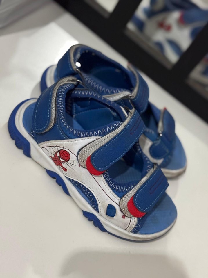 Mavi Erkek Çocuk Cırt Cırtlı Terlik - Görsel 3