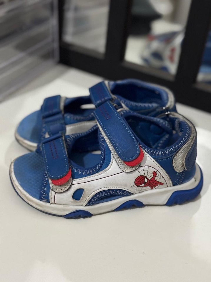 Mavi Erkek Çocuk Cırt Cırtlı Terlik - Görsel 2