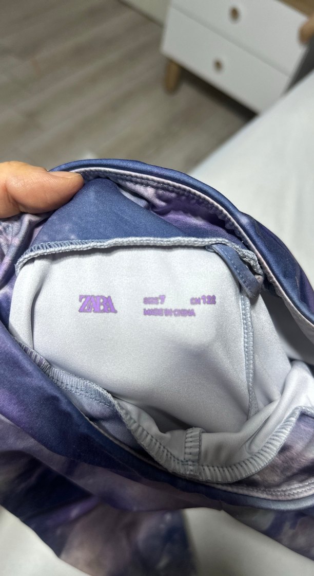 Mor Bağlama Desenli Uzun Tayt - Görsel 3