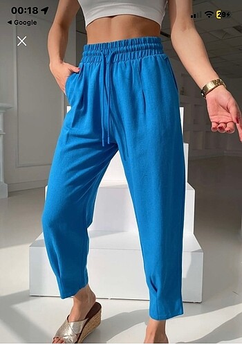 Mavi yazlık pantolon
