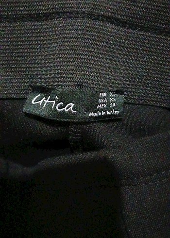 Siyah Mini Boy Kadın Kumaş Pantolon - Görsel 2