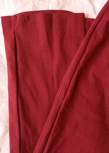 xxl Beden Bordo Kadın Salaş Spor Eşofman Altı
