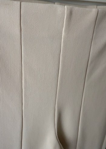 Zara Bej Kadın Yırtmaçlı Kumaş Pantolon
