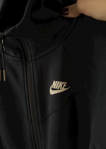 Nike Nike Siyah Fermuarlı Unısex Sweatshirt