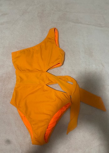 Turuncu Kemer Detaylı Bohem Mayo - Görsel 3