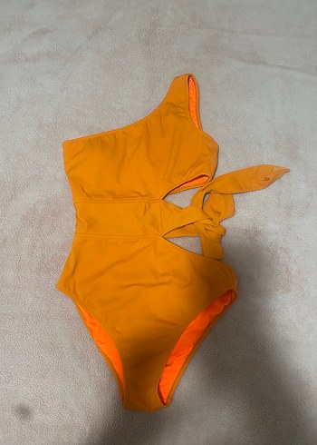 Turuncu Kemer Detaylı Bohem Mayo - Görsel 2