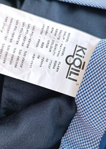 46 Beden lacivert Regular Fit Midi Erkek Pantolon