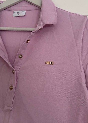 U.S Polo Assn. Mor Düğmeli Midi Kadın Elbise