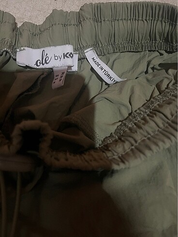 Koton haki yeşili paraşüt pantolon - Görsel 2