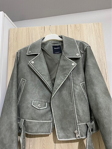 Bershka deri ceket