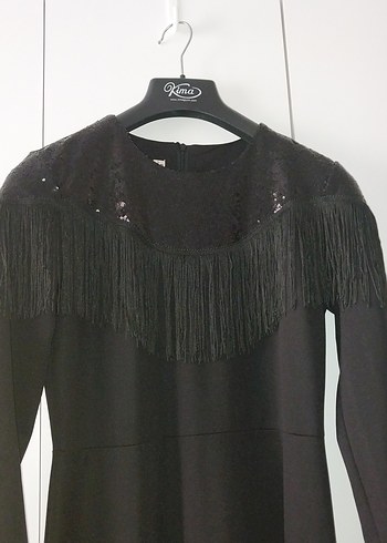 siyah abiye elbise - Görsel 3