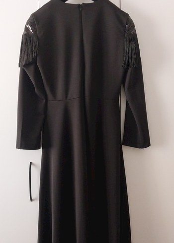 siyah abiye elbise - Görsel 6