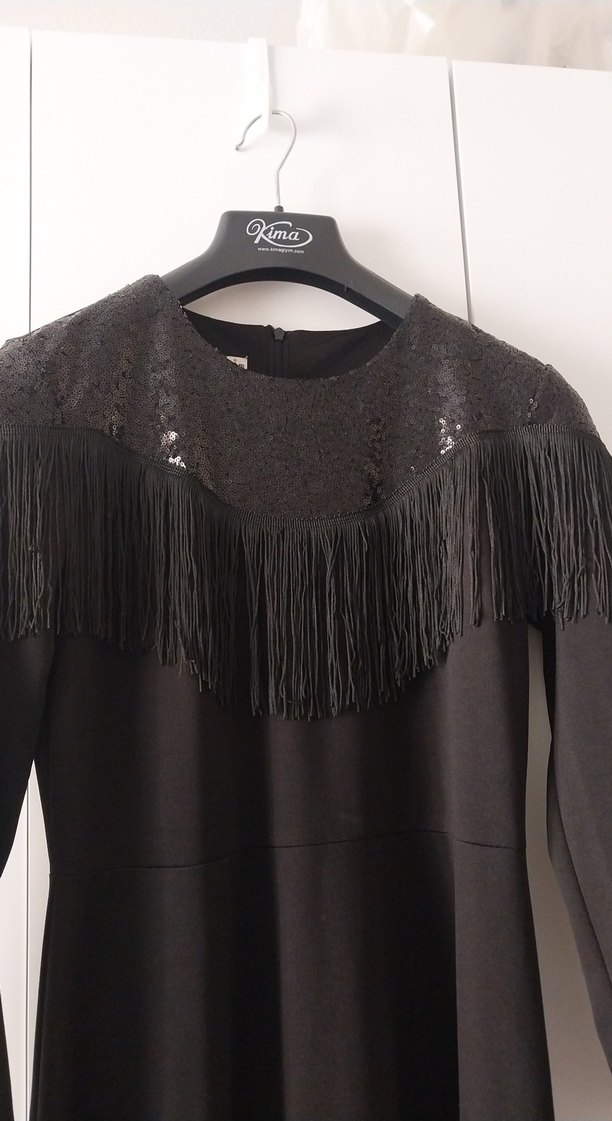 siyah abiye elbise - Görsel 2