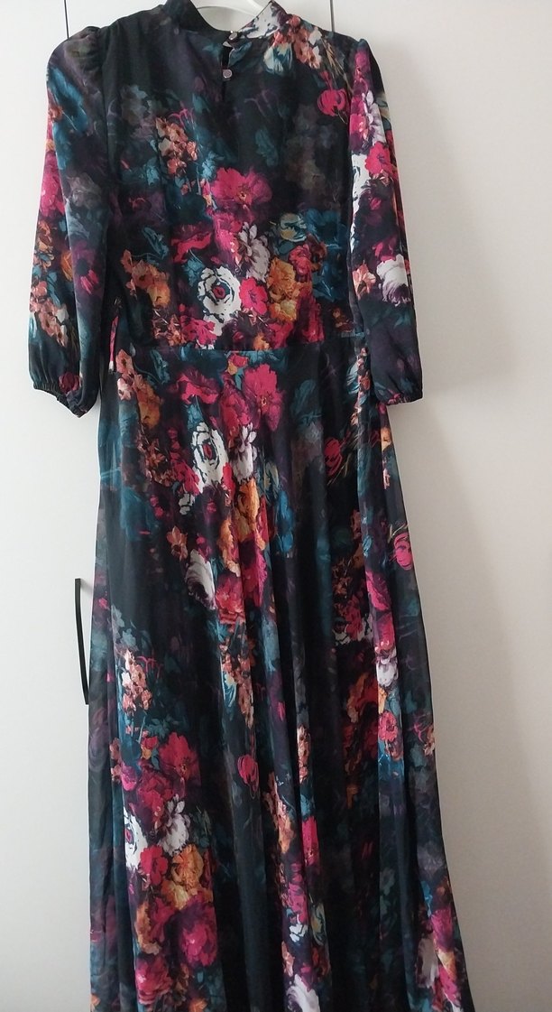 şifon elbise - Görsel 4