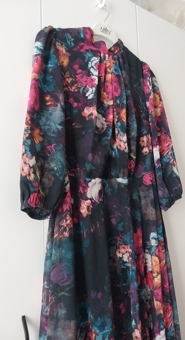 şifon elbise - Görsel 3